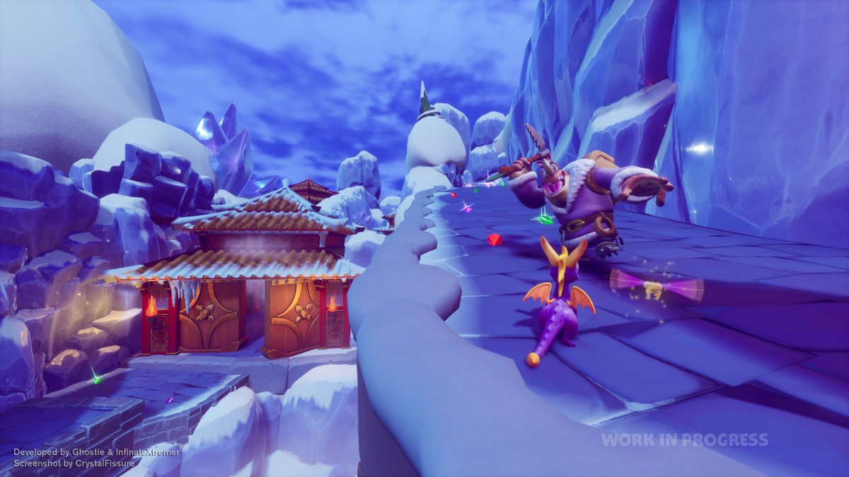 Take a look at Monkey Monastery in the upcoming Return of the Dragonfly mod! They've done a great job as usual, and I'm excited to see the levels fill out with minigames and NPCs in the future.

Video >> youtu.be/icU6miQxP-c
#Spyro