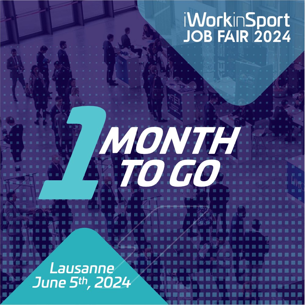 Ready for a chance to connect face-to-face with top recruiters from leading sports organizations worldwide? Mark your calendars for June 5th, 2024! 
Only 1 month to go.
For more info and to register, go to iworkinsport.com/jobfair