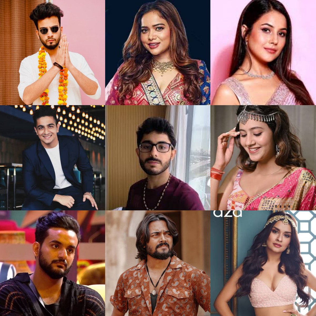 Top 9 Social Media 🌟 based on digital & social media engagement results
#ElvishYadav 
#ManishaRani
#ShehnaazGill
#RanveerAllahbadia -BeerBiceps
#CarryMinati
#AnjaliArora 
#AbhishekMalhan
#BhuvanBam
#AvneetKaur