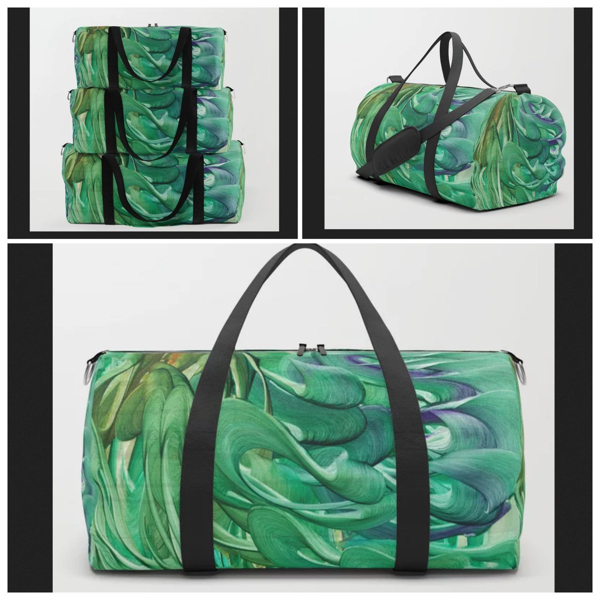 *SALE 30% Off*
Hare of Jade Duffle Bag~Art of Unique!~
#artfalaxy #art #totes #bags #fashion #society6 #designs #trendy #accessories #swirls #modern #gifts #pouches #makeup #duffel #backpacks #purple #teal #blue #green #yellow

society6.com/product/hare-o…