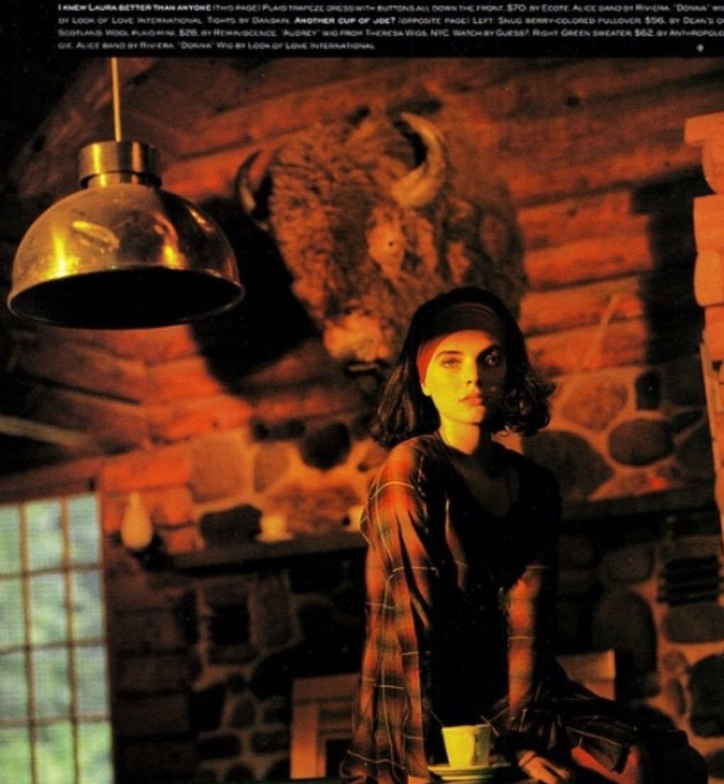 sassy magazine’s “anytown, USA” photo shoot inspired by TWIN PEAKS, october 1990 

“on the surface, the quaint rural bliss of dirt roads, diners and sawmills. but underneath the age-old douglas firs lurk mysteries even the sheriff doesn’t know about. could be your town. could be…