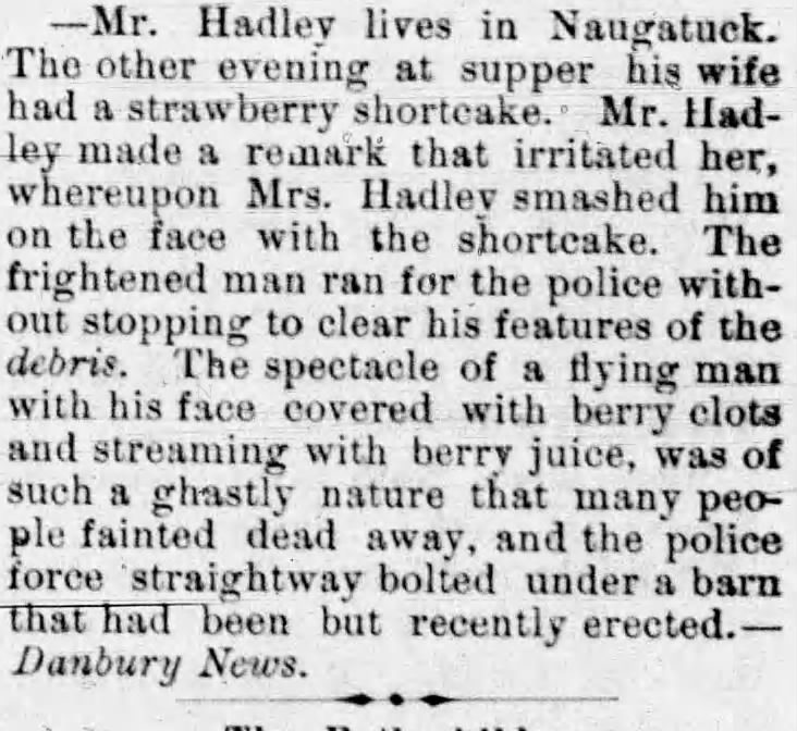 Matrimony. (H/t @hauntedohiobook) Galion Inquirer 1879, via @_newspapers)
