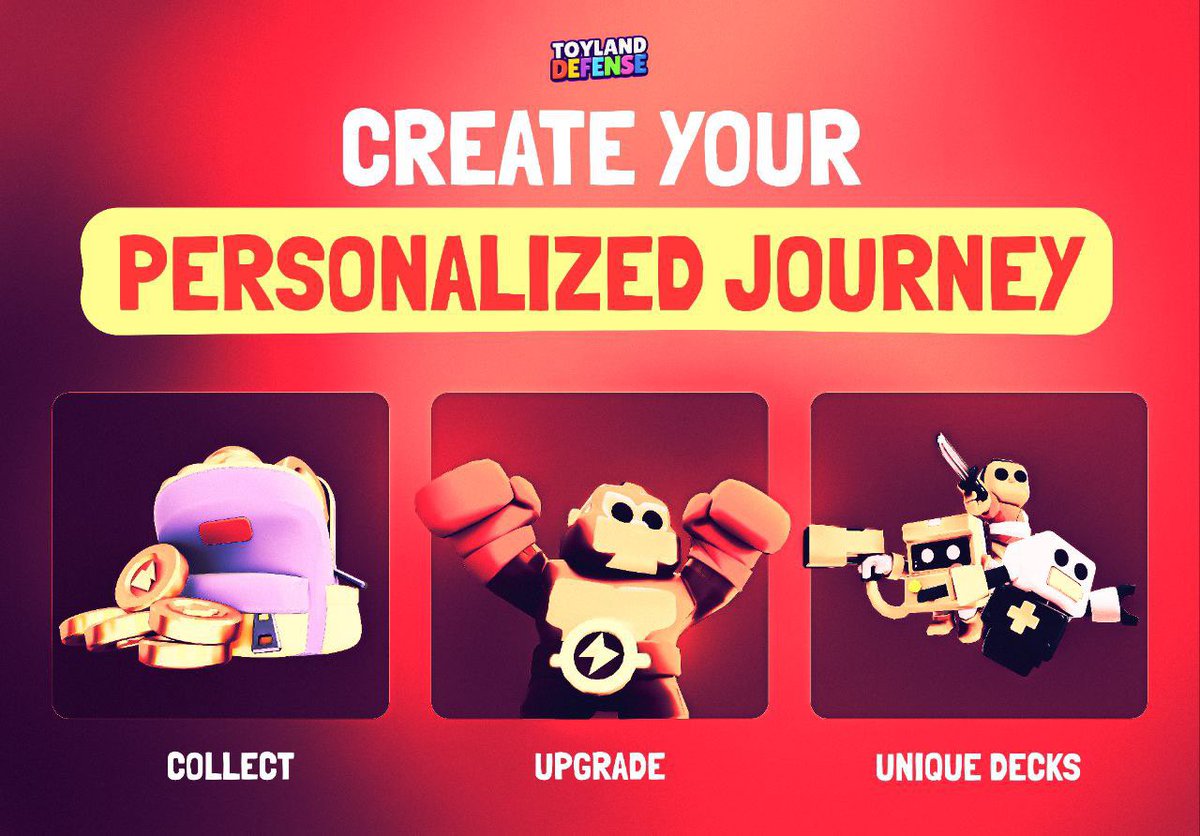 Create your personalized journey with Toyland Defense ⚡️

Customize your battle strategies - Collect, Upgrade, and Forge unique battle decks.

Define your play style, your way!