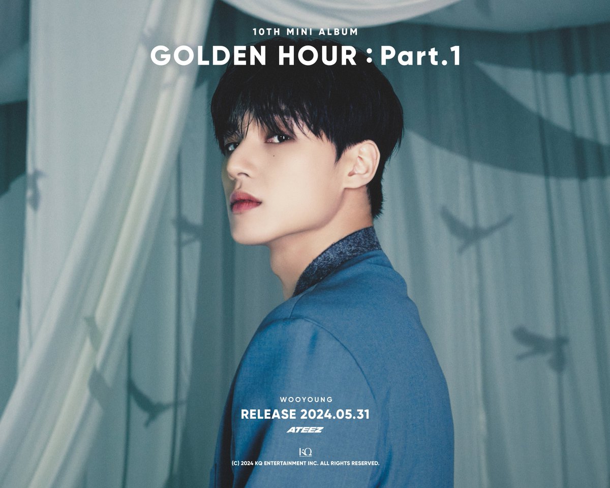ATEEZ releases YUNHO and WOOYOUNG 'GOLDEN HOUR : Part.1' concept photos.