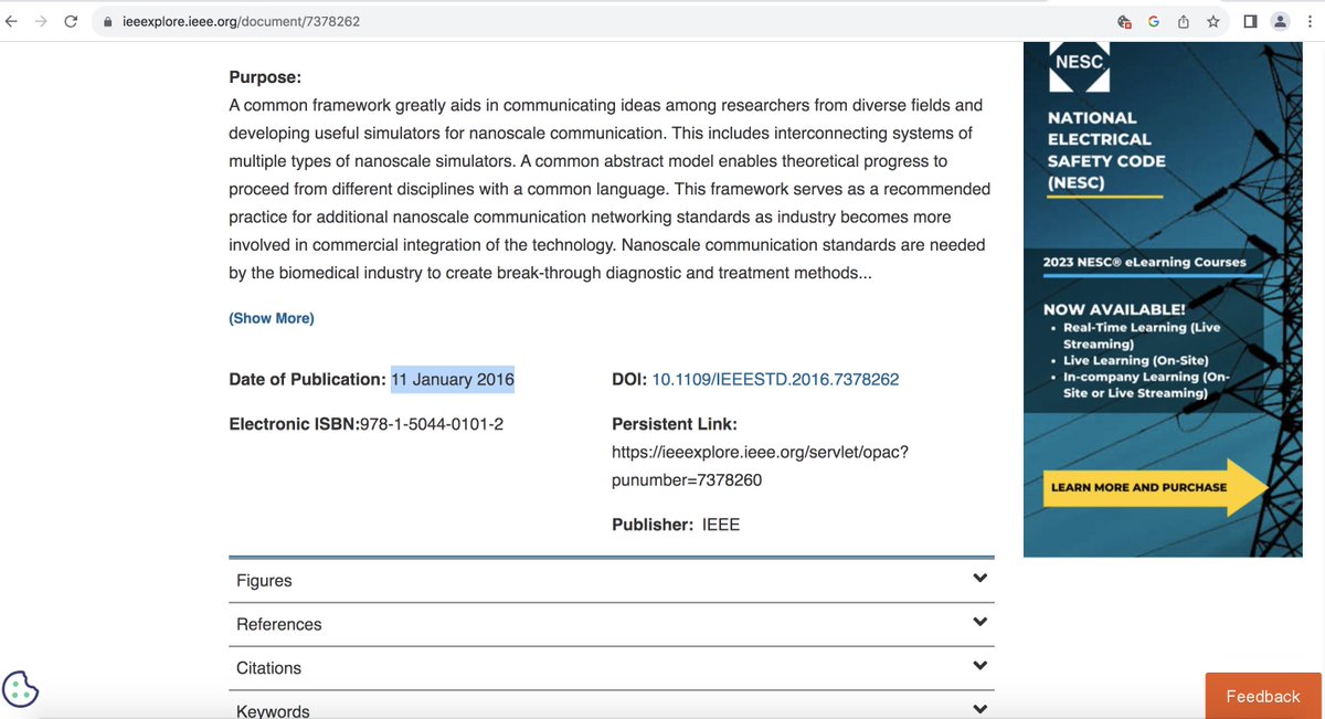 January 11, 2016...

'These include in vivo, sub-cellular medical communication, smart materials and sensing at the molecular level...'

1906.1-2015 - IEEE Recommended Practice for Nanoscale and Molecular Communication Framework

ieeexplore.ieee.org/document/73782…