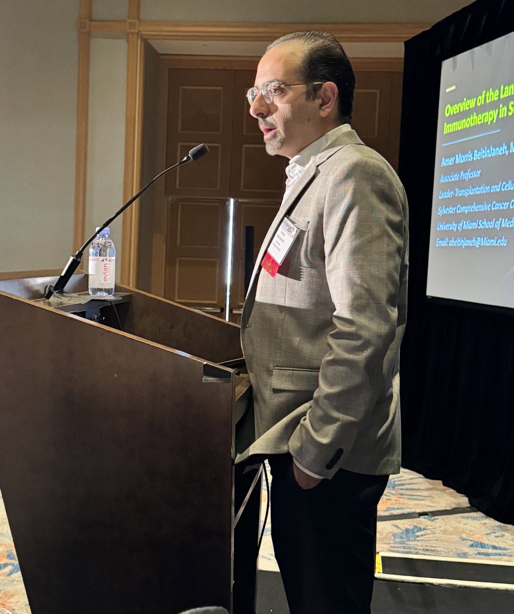 Dr. Estela Rodriguez (@latinamd) on Twitter photo #MPM2024 Very excited to meet <a href="/abeitin/">Amer Beitinjaneh, MD, MSc, MPH, FACP</a> (in person - not on zoom) @sylvestercancer and listen to his great talk on the brave new world and Landscape of Adoptive Immunotherapy in Solid Tumors.
➡️ the future of #TILs and #CAR-T is already here.
➡️We have active clinical trials #MPM2024 Very excited to meet <a href="/abeitin/">Amer Beitinjaneh, MD, MSc, MPH, FACP</a> (in person - not on zoom) @sylvestercancer and listen to his great talk on the brave new world and Landscape of Adoptive Immunotherapy in Solid Tumors.
➡️ the future of #TILs and #CAR-T is already here.
➡️We have active clinical trials