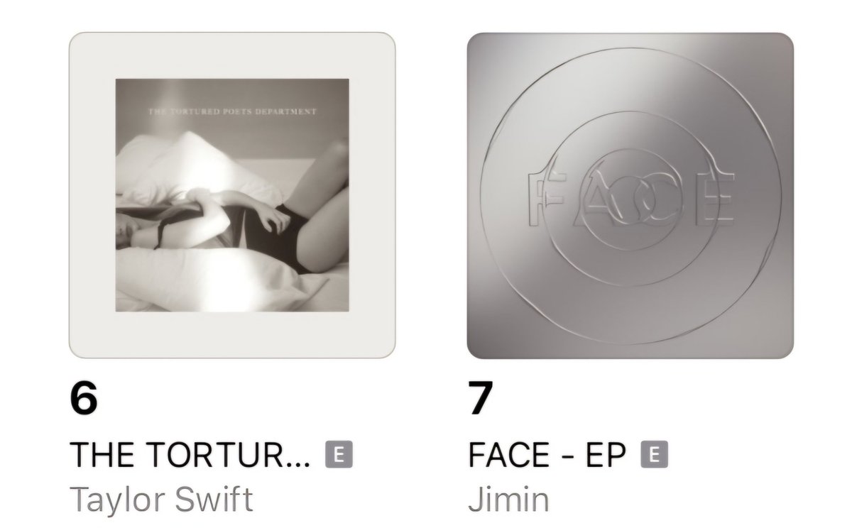 #JIMIN's 'FACE' rises to #7 on Norway Apple Music Top Albums Chart! 🇧🇻 Keep streaming!