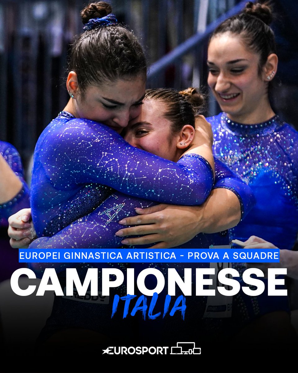 OROOOOOOOOOOOOOOOO 🥇 L’Italia conquista il titolo continentale nel team event per la 3ª volta nella storia dopo i successi del 2006 e del 2022🤸‍♀️🇮🇹 #ArtisticGymnastics #EuropeanChampionships #Rimini2024