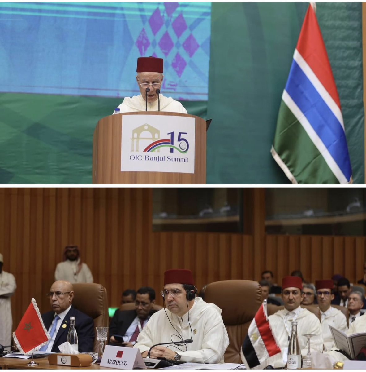 #Banjul 04mai2024
👉 Sa Majesté le Roi #Mohammed_VI adresse, lors de la séance d’ouverture, un discours à la 15è Conférence au Sommet de l’OCI.
🔽🔽
bit.ly/3Quk1Pg