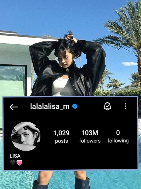 #LISA 103M followers 😳

Congratulations Queen 🥰👑👸🏻
#103Mparty  #LALISA #LLOUD