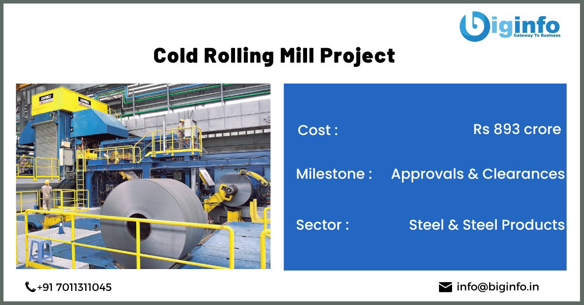 #Project Update: Col rolling mill project #Authentic information to help you grow your business More project leads: biginfo.in/project #LatestNews #updates #steel #news #live #growth #updates #MondayVibes #industrial #punjab #live
