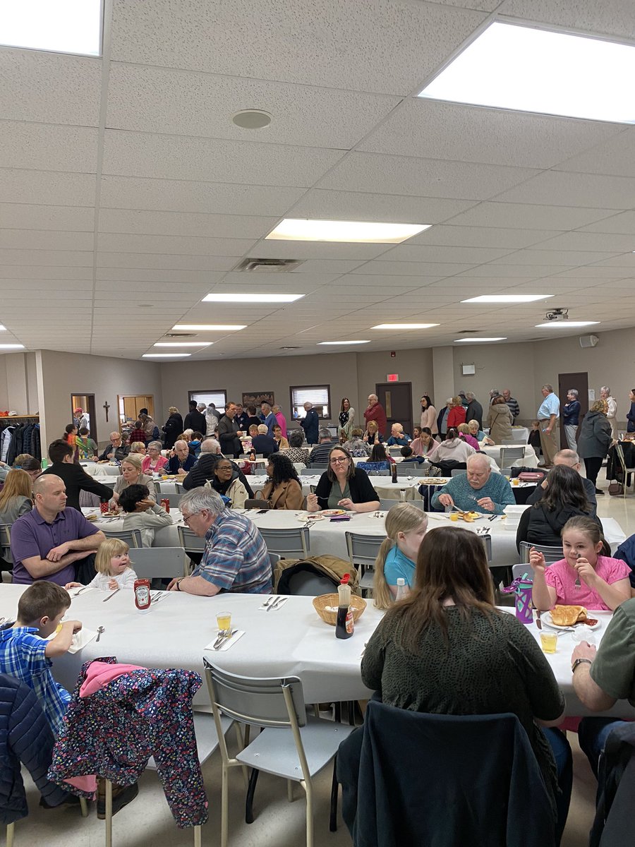 Big crowd out for brunch today at Our Lady Queen of Families Parish. 
#CommunityMatters #MountPearl
