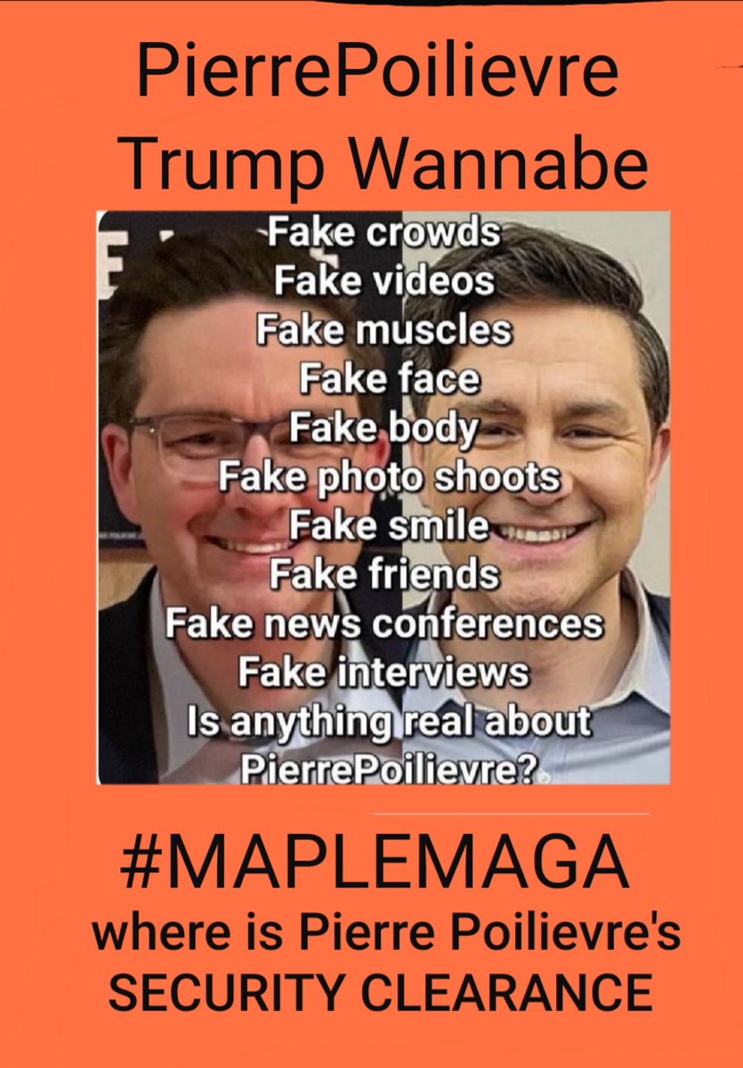 #TrumpWannabe #PierrePoilievreIsMAGA #MapleMAGA