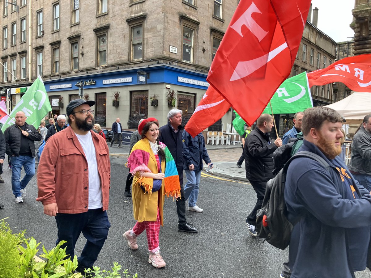 Today's march and rally #GlasgowMayDay - in solidarity with workers across the world in their struggle for freedom, equality and justice.
