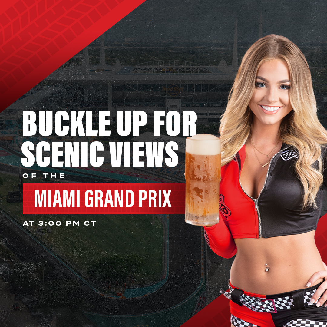 Feeling a need for speed? Catch the Miami Grand Prix at Twin Peaks  this afternoon. Park yourself at the lodge with a hand-smashed burger and scenic views of every lap.
#twinpeaksrestaurants #twinpeaksgirls #miami #f1 #racing #grandprix