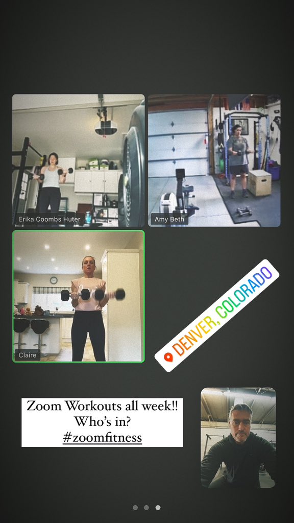 Zoom Fitness - yes please!! Dm me now for options to train virtually!! #zoom #zoomfitness #zoomworkout #denver #denverfitness #adamharrisfitness