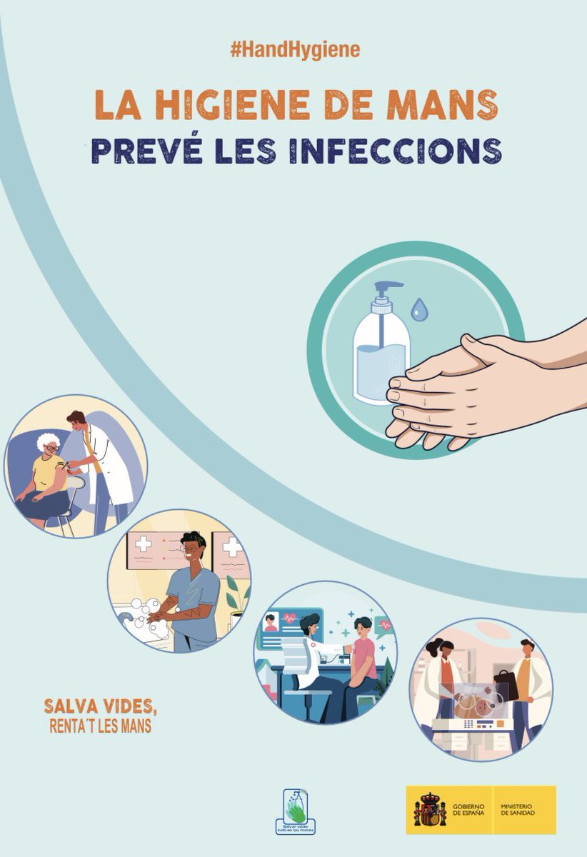 Avui és el #DiaMundialHigieneMans! 🧼✋🏻 Mantenir una bona higiene de mans és clau per prevenir la propagació d'infeccions. Aquest dia ens recorda la importància de rentar-nos les mans sovint i de manera apropiada per garantir la nostra pròpia protecció i la dels altres.