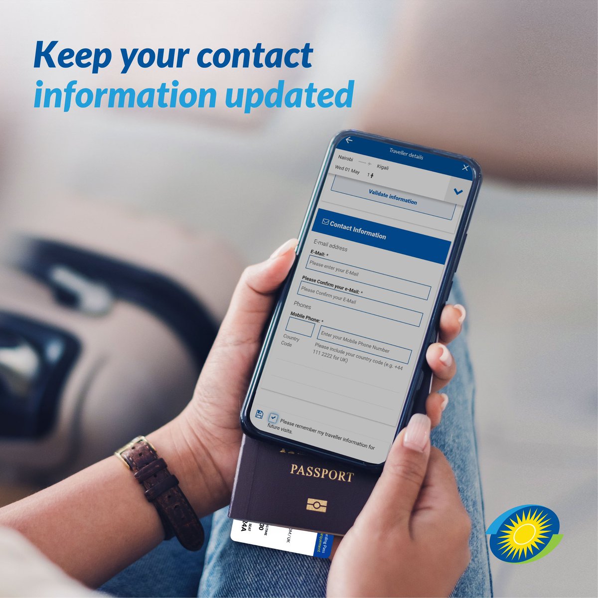 #TravelTip: Don't miss your flight updates! 

Make sure to provide your contact information when booking your next adventure, whether you're using a travel agency or booking directly with us.

#FlyTheDreamOfAfrica #FlySafeWithUs