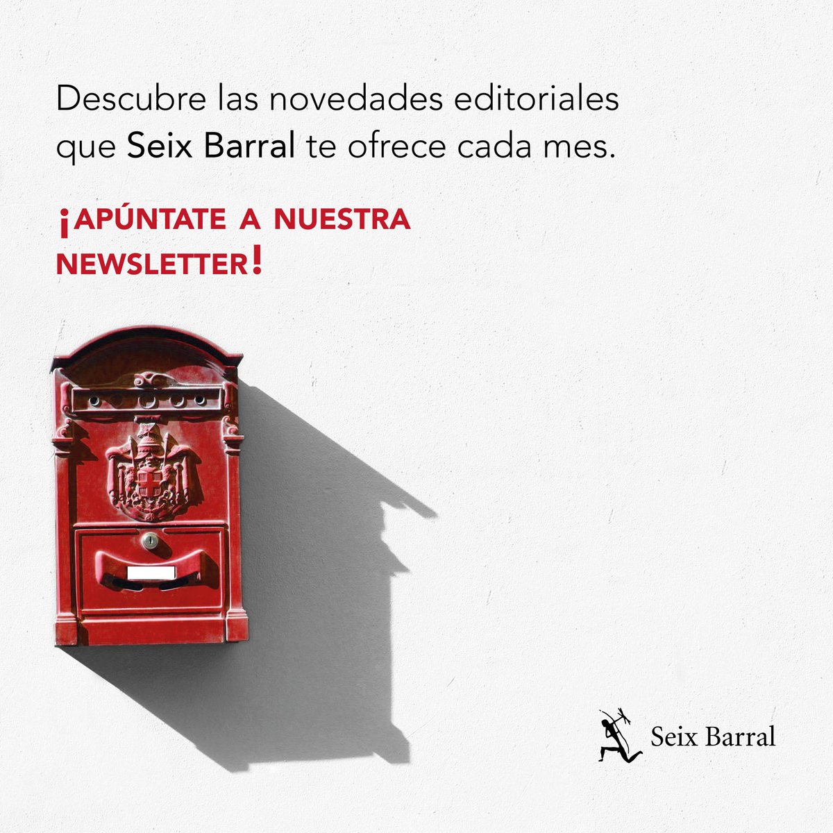 ¿Quieres estar al día de todas nuestras novedades? Solo tienes que suscribirte a nuestra newsletter mensual.

✉️ Puedes hacerlo a través de este enlace. 👉 ow.ly/EecK50Qzr24

#NovedadesEditoriales #SeixBarral #NovedadesSeixBarral #Novedades2024