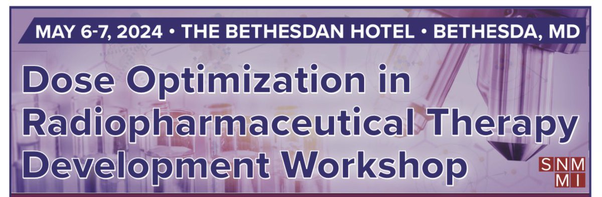 Headed to DC for the @SNM_MI workshop on Dose Optimization in #Radiopharmaceutical Therapy Development. Yuni Dewaraja and I are presenting, moderating and representing @UMichRadiology. Hope to see you @bethesdanhotel over the next couple of days ☢️🩻