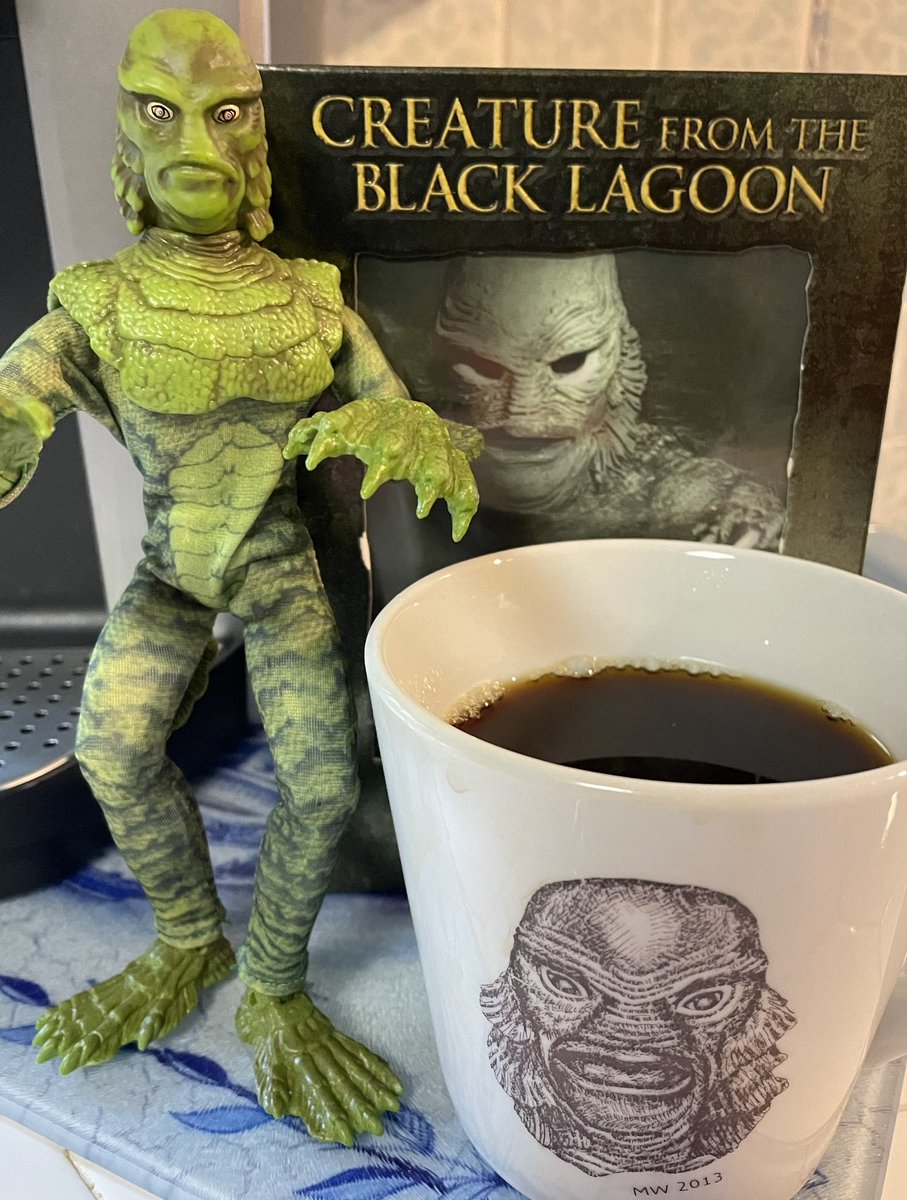 COFFEE with SCREAM- Sunday morning classic horror films, just like in the days of my youth! This week’s film-CREATURE FROM THE BLACK LAGOON (1954). Definitely one of the best monster films ever made and the end of an era as SciFi/Horror dominated the screen in the 1950’s.