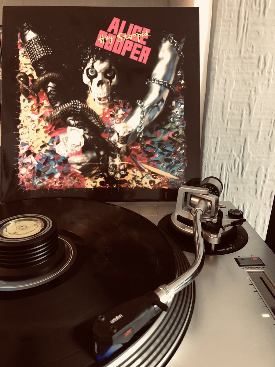 Listening to my records (not CDs as well, that would take forever) in alphabetical order by artist. 
22: Alice Cooper - Hey Stoopid
 @alicecooper #hardrock