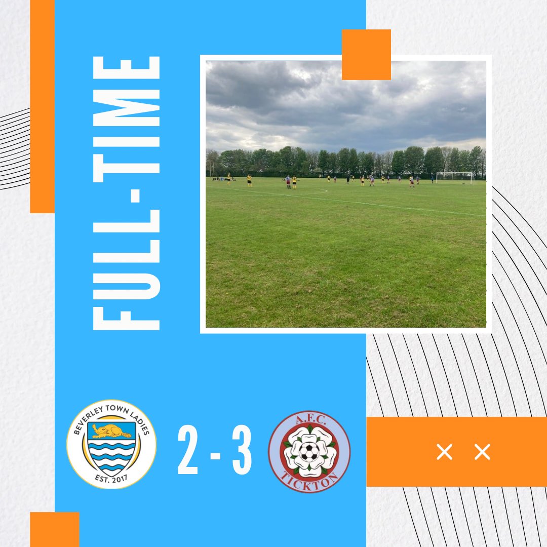 Beverley Town Ladies fall to a 3-2 defeat away at AFC Tickton. Goals from S Lovell and Burwell.