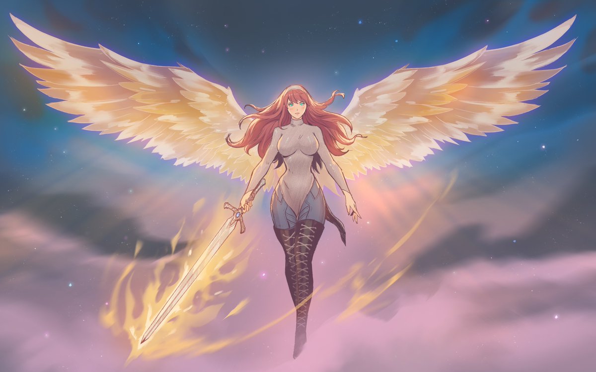 WoL on wings of light #FFXIV #FF14イラスト