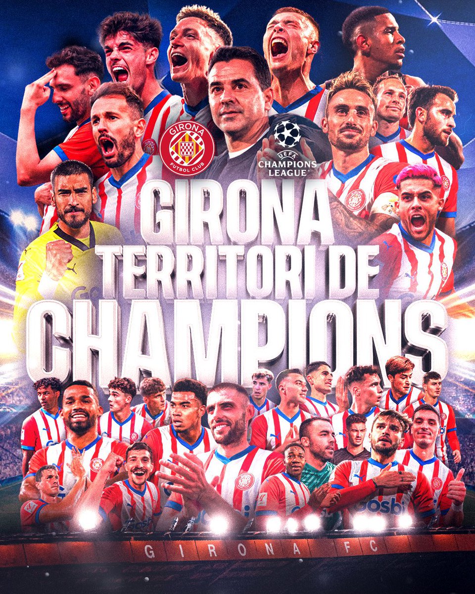 HISTORIA ❤️ @GironaFC ESTE EQUIPO SERÁ RECORDADO SIEMPRE @ChampionsLeague
