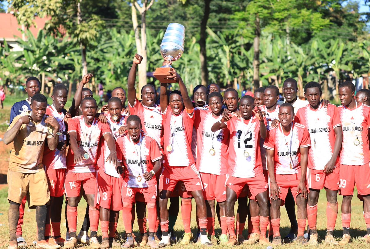 #SbkSportsMailUpdate | In a stunning victory, debutants St. Julian High Seeta clinched the championship title of the 2024 Uganda Secondary Schools Sports Association National Football Boys Championship with a resounding 3-0 win against Amus College School.

Their remarkable