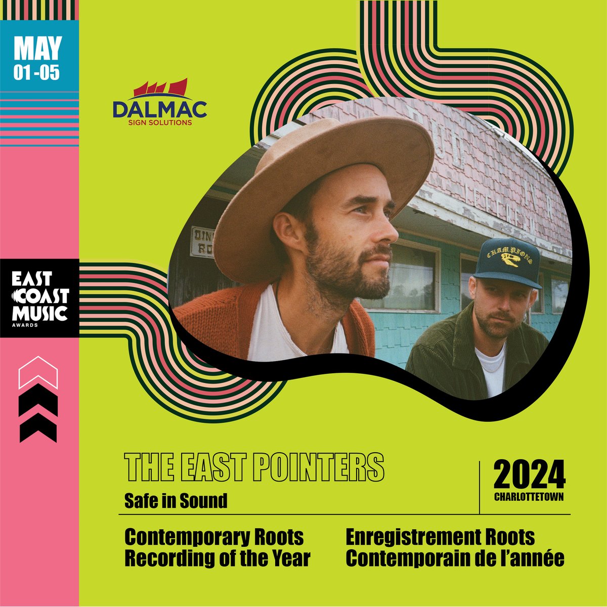 ecmaofficial's tweet image. CONGRATULATIONS to @TheEastPointers on winning #ECMA2024 CONTEMPORARY ROOTS RECORDING OF THE YEAR / ENREGISTREMENT ROOTS CONTEMPORAIN DE L’ANNÉE