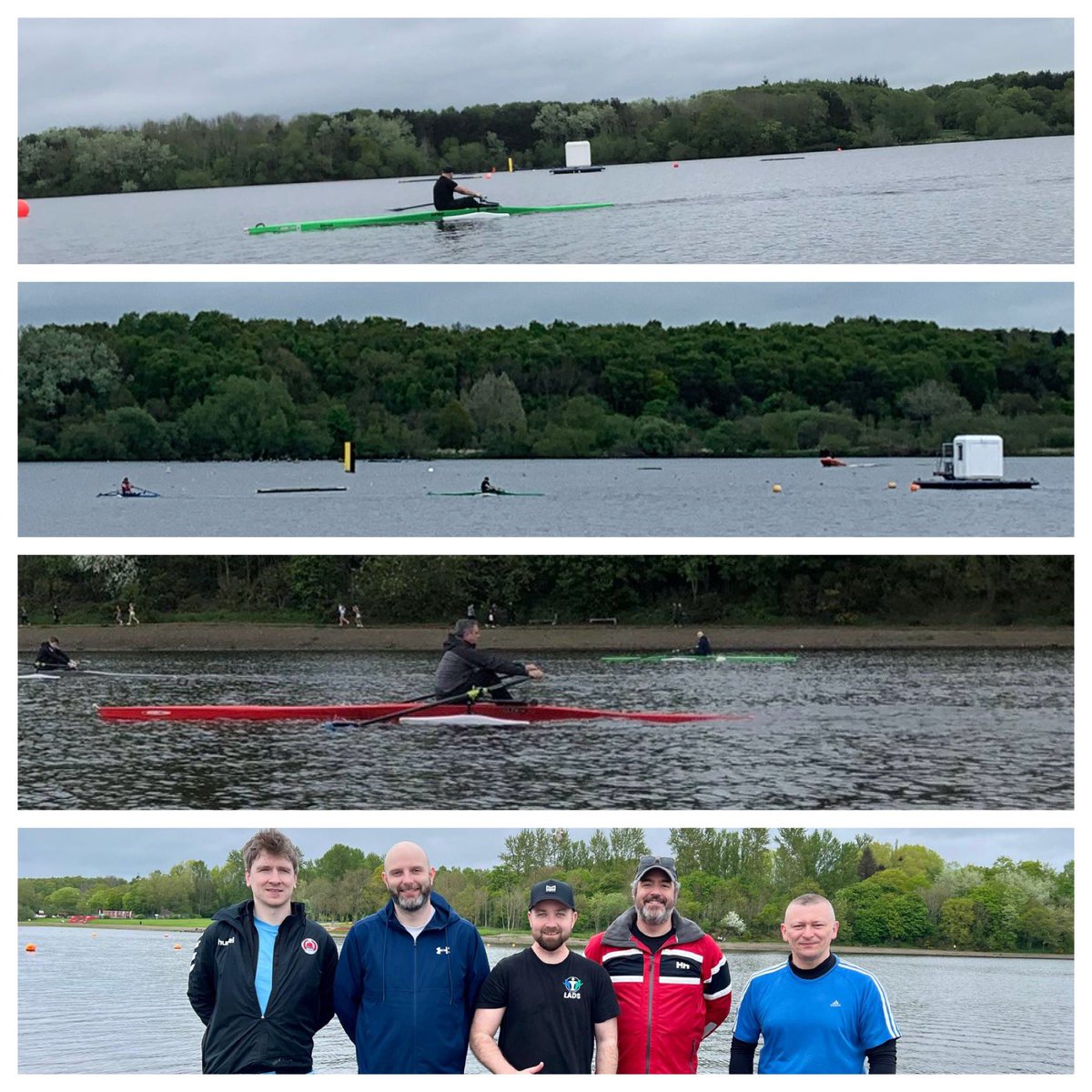 Great to welcome some new Lanarkshire Active Dads to our adult #CommunityRowing group session this morning. Wonderful to see some of the more experienced LADs cutting loose and doing a tour of the loch @SP_RC1 @ScottishRowing @active_nl 🙏@FoundationScot for funding this project