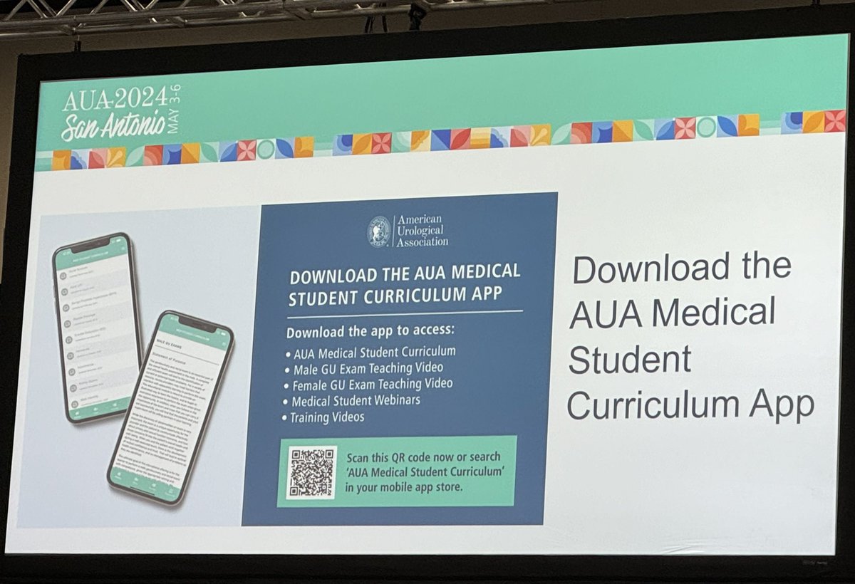 #AUA24 @AmerUrological #MedStudent #MedEd Forum happening at #AUA24. Very high yield info for #MedStudents interested in applying to #Urology. #MedStudents can join @AmerUrological for free, w/access to great resources. Excellent panel discussion moderated by @MCliftonMD.…