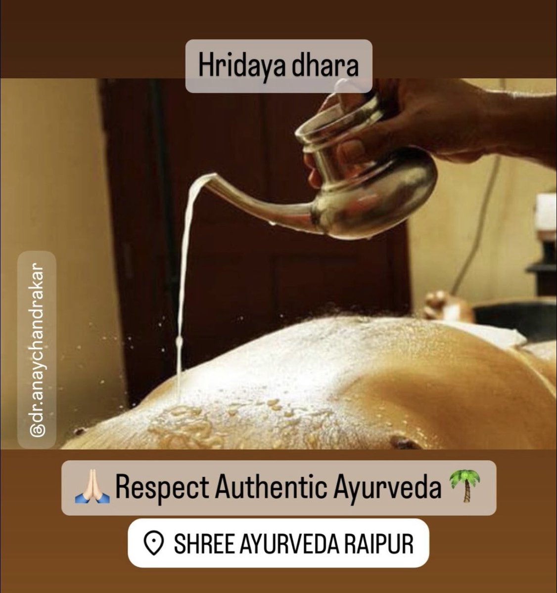 #hridayadhara #shreeayurvedaraipur #panchakarmatreatment #authenticayurveda #dranaychandrakar #respectayurveda #yoga #health #healthylifestyle #ayurvedalife #wellness #ayurvedaeveryday #india #meditation #fitness #nature #ayurvedatreatment #vata #medicine #kapha #herbal #pitta