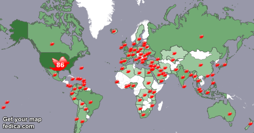 I have 7 new followers from Bahrain 🇧🇭, and more last week. See fedica.com/!djchonz
