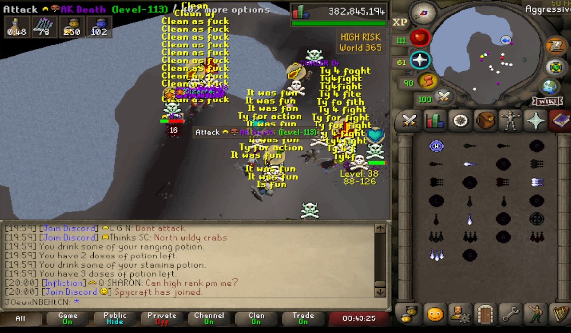 100 Infliction men rampage over the wildy - Thanks for the fight <a href="/VH/">-</a>/@PH - Shame @VIt/<a href="/VR/">Ryan DeLuca - @VR</a>/@BC/<a href="/TK/">TK</a> cant show up!