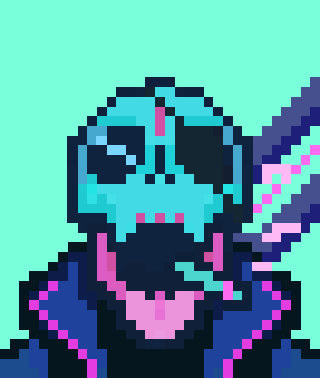 Our first collab auction is tomorrow! 

The winner will receive Cyber Raider #49631 as well as this beautiful piece of art that was created by Sabet. They have been attached together forever through the use of reinscription.