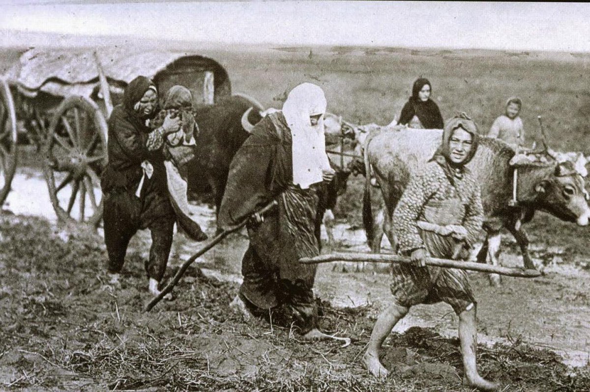 Bu görseli hepiniz biliyorsunuz. 
Pek çok zaman yanlış tanımlamalarla kullanılan bu görsel, Balkan Savaşlarının kaybedilmesi sonucunda İstanbul ve çevresine göç eden Türklerdir. 

Görselde bir şey dikkatinizi çekiyor mu?

Kadınlar, yaşlılar ve çocuklar var sadece. Erkek yok.…