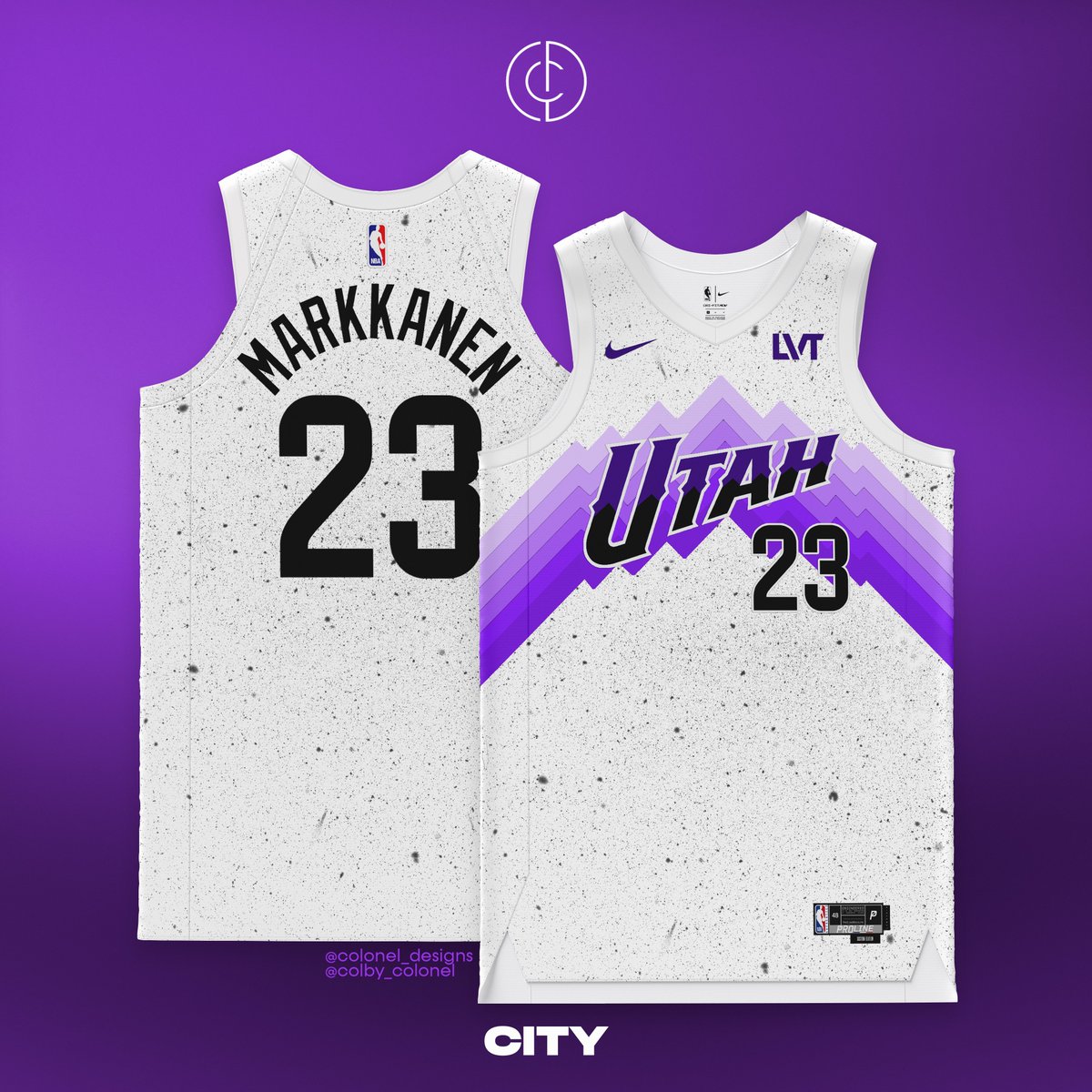 Back to your regularly scheduled @utahjazz concepts 💜

#utah #utahjazz #slc #SaltLakeCity #TakeNote #nba #graphicdesign #graphicdesigner #sportsdesign #jerseyconcept #jerseyconcepts #uniformconcepts #nbajerseys #nbajersey #saltlakecityutah