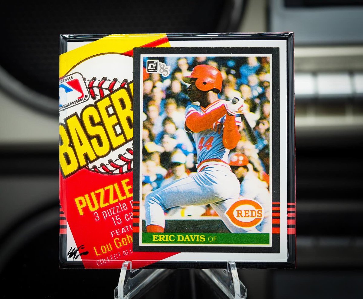 Sneak Peek! 👀 

Presenting a 1985 Donruss Eric Davis rookie Classic Card Tile 🙌 

This one will be available at ClassicCardTiles.com soon!

#ericdavis #reds #cincinnatireds #mlb #baseballcards #cardart #baseballart #classiccardtiles