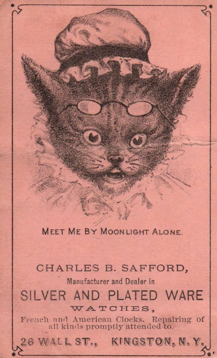 Today’s Vintage Ad With Unexpected Cats. I have no idea.