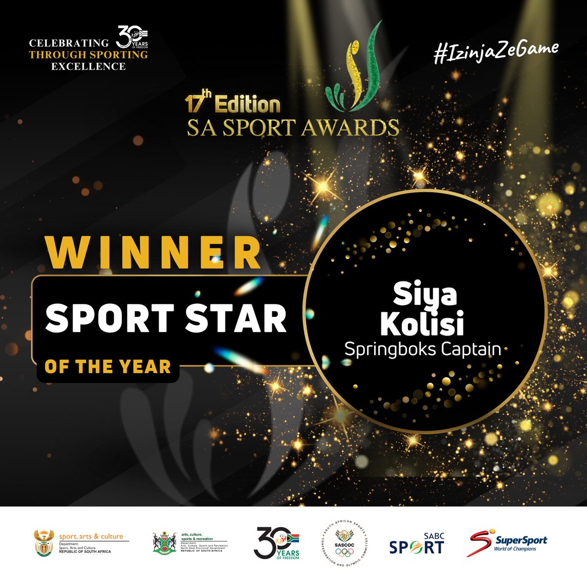 SA_Sport_Awards's tweet photo. Sports Star Of The Year Goes To https://t.co/FT0odlyfCF