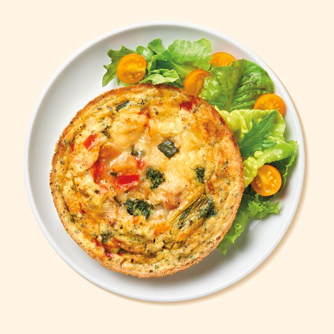 Vegetable Frittata Quick &amp; Easy to Prepare Lunch

Feast your eyes on the garden-fresh goodness is.gd/QfrUFH #eggs #frozenfood