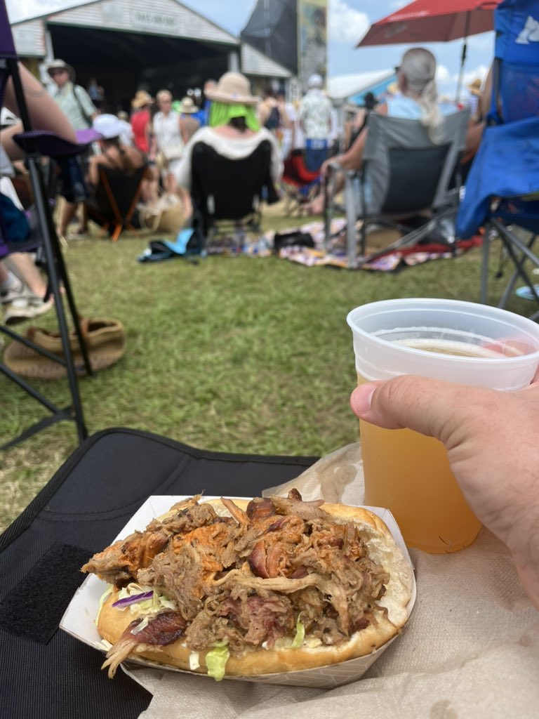 If a church were ever to make a stained-glass window that looked like this as a promise of what heaven is I would be a weekly attendee. #cochondelait @jazzfest