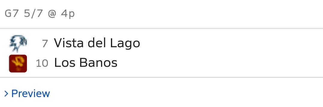 Vista Del Lago Baseball (@vdlbaseball) on Twitter photo Vista will host Los Banos HS in the 1st round of the <a href="/cifsjs/">CIF Sac-Joaquin Section</a> Division 3 playoffs on Tuesday, May 7th at 4pm. Please us this link to purchase your ticket, gofan.co/event/1517239?โฆ
<a href="/SacBee_JoeD/">Joe Davidson</a>
<a href="/telegraphmlong/">Matt Long</a> <a href="/PremierPrepsNMP/">Nick Pecoraro</a> <a href="/WCPSacramento/">West Coast Preps Sacramento</a> <a href="/BayAreaWS/">Bay Area World Series (BAWS)</a> Vista will host Los Banos HS in the 1st round of the <a href="/cifsjs/">CIF Sac-Joaquin Section</a> Division 3 playoffs on Tuesday, May 7th at 4pm. Please us this link to purchase your ticket, gofan.co/event/1517239?โฆ
<a href="/SacBee_JoeD/">Joe Davidson</a>
<a href="/telegraphmlong/">Matt Long</a> <a href="/PremierPrepsNMP/">Nick Pecoraro</a> <a href="/WCPSacramento/">West Coast Preps Sacramento</a> <a href="/BayAreaWS/">Bay Area World Series (BAWS)</a>