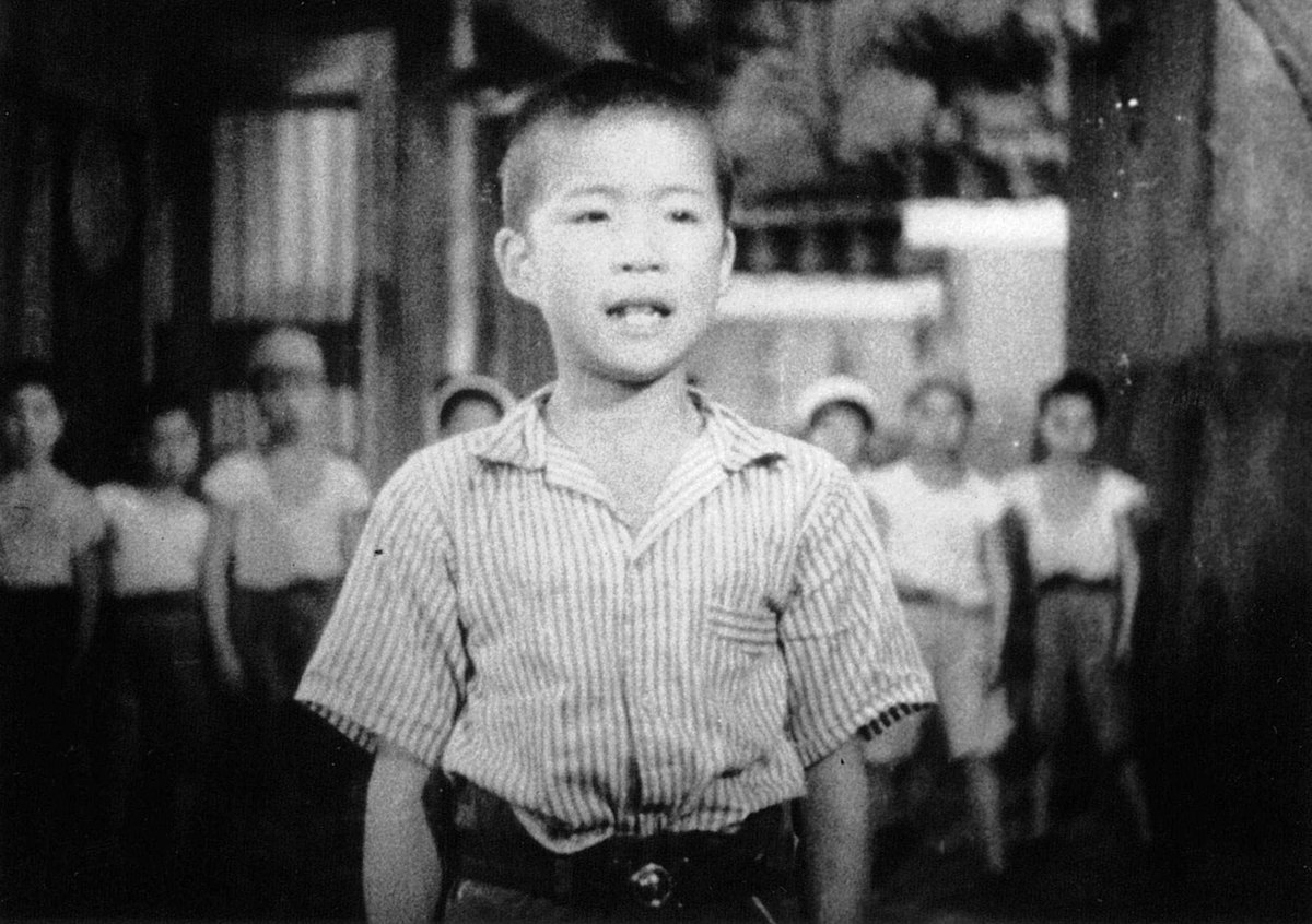 CHILDREN IN THE WIND, Shimizu’s most adored film in Japan, is the saga of two brothers whose idyllic country life is shattered when their father is wrongly arrested. A shimmering evocation of the growth pangs of childhood. One show: Fri, 5/10, rare 35mm: bit.ly/3ybZ19C