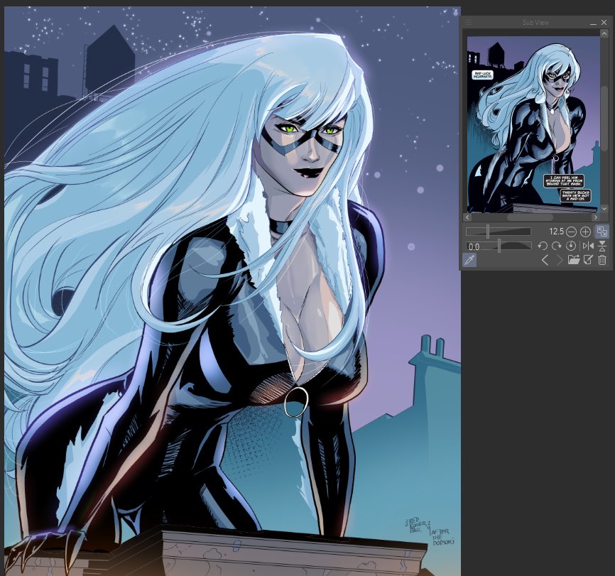 Black Cat Panel recreation comm