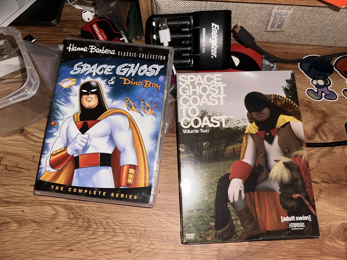 Had to cop these with all the new space ghost stuff going on, coast to coast is still sealed!!! #spaceghost #spaceghostcoasttocoast #adultswim #hannabarbera