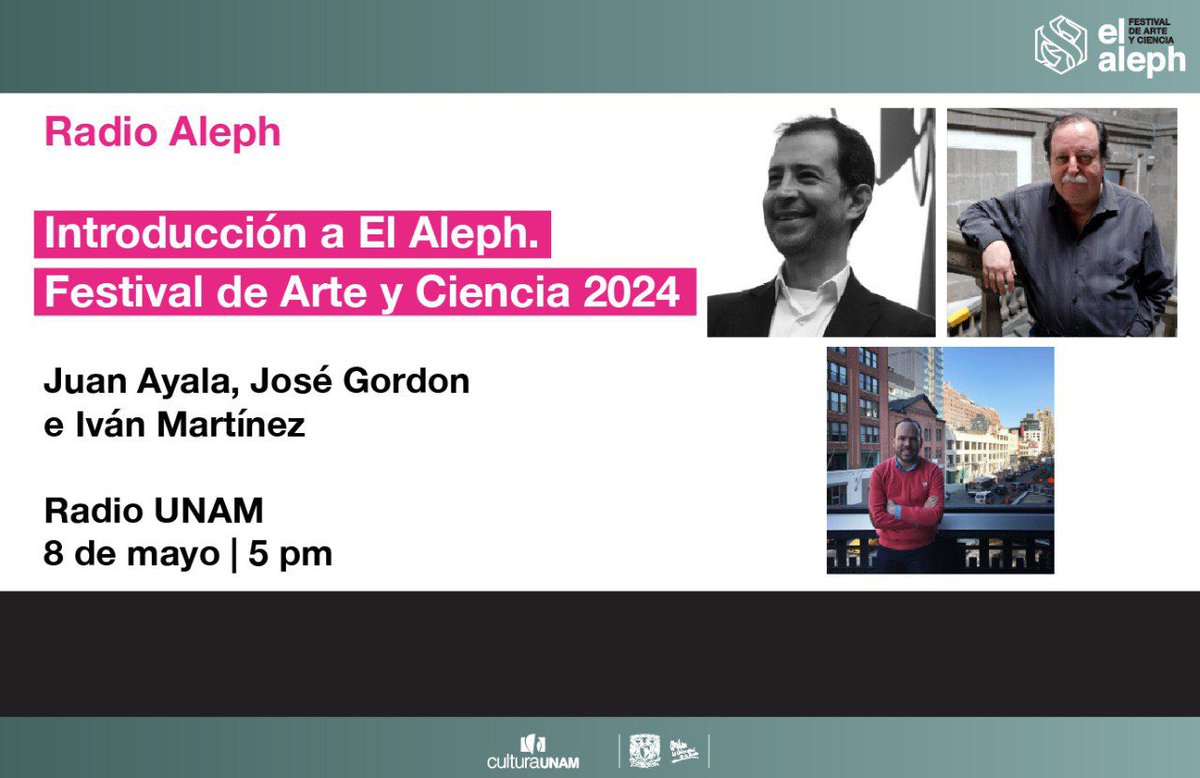 CulturaUNAM (@culturaunam) on Twitter photo ¿Puede la Inteligencia Artificial simular nuestras emociones más profundas?
Muchas posturas filosóficas se conjuntan en este debate que marca nuestra época y es tema del <a href="/FestivalElAleph/">Festival El Aleph</a> de este año.
Conócelo en <a href="/RadioUNAM/">Radio UNAM</a> el 8 de mayo, 5 pm.
Con <a href="/cubeliner/">Juan Ayala</a> y <a href="/pepegordon/">Jose Gordon</a>. ¿Puede la Inteligencia Artificial simular nuestras emociones más profundas?
Muchas posturas filosóficas se conjuntan en este debate que marca nuestra época y es tema del <a href="/FestivalElAleph/">Festival El Aleph</a> de este año.
Conócelo en <a href="/RadioUNAM/">Radio UNAM</a> el 8 de mayo, 5 pm.
Con <a href="/cubeliner/">Juan Ayala</a> y <a href="/pepegordon/">Jose Gordon</a>.