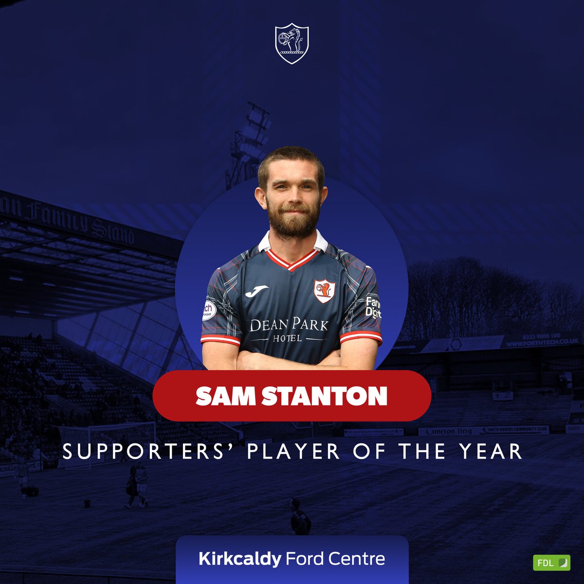 🏆 Supporters’ Player of the Year And finally, you have voted for Sam Stanton as your Player of the Year. Mr Consistent, Sam has been a key part of this season’s team, with seven goals and ten assists. Congratulations, Sir Sam Stanton! 🤝 @yourfordcentre #YouBelong